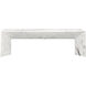 Nomad Marble Look / White Outdoor Bench